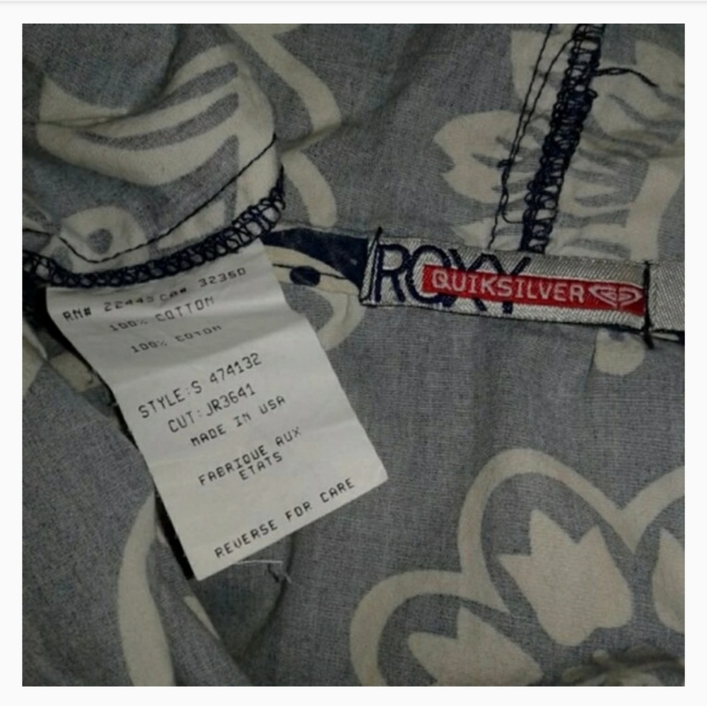 Roxy Quiksilver women's blue and white hoodie - Picture 8 of 8